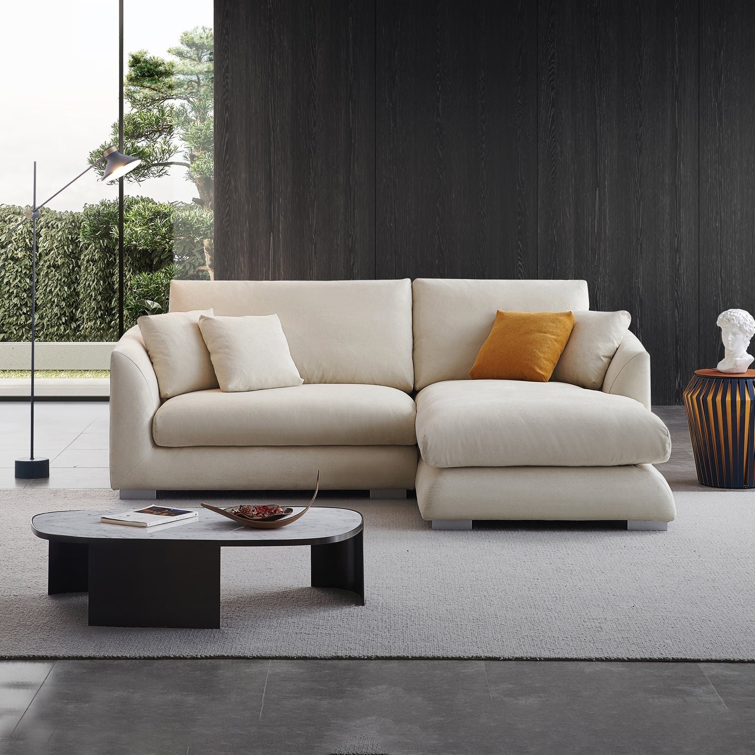Feathers L Shape Sectional Sofa